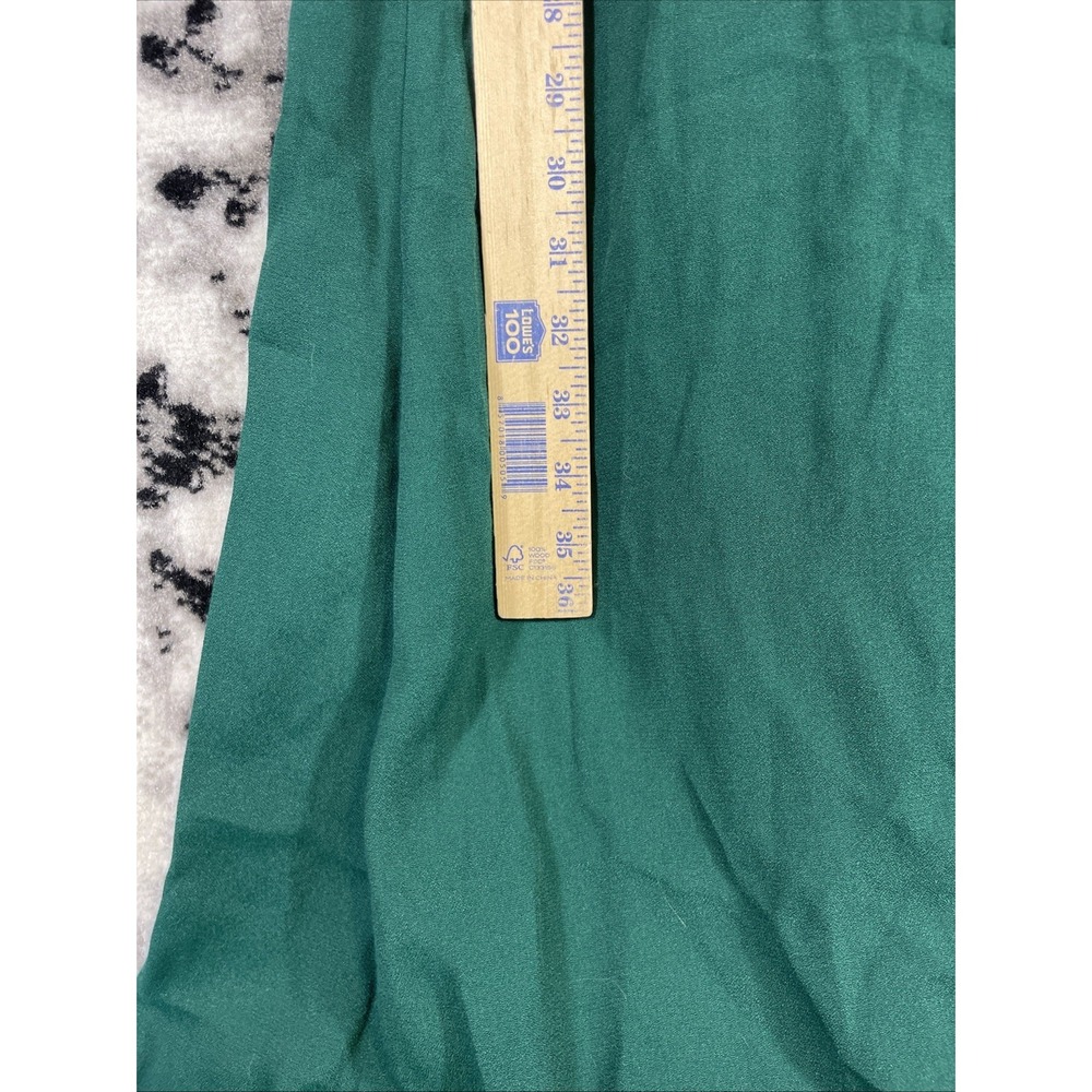 Reformation Augustina Plunge Dress Womens Size Small Green V-Neck - Picture 5 of 12